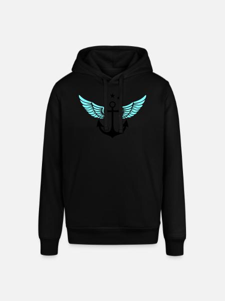 Anchor Symbol - Stanley/Stella SOUNDER Unisex Hoodie - black
