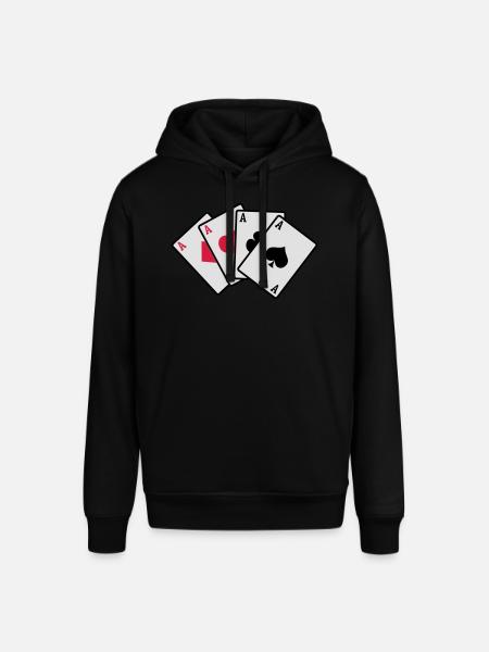 poker cards - Stanley/Stella SOUNDER Unisex Hoodie - black