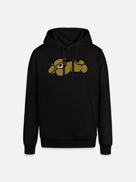 Teddy bear sleep tired sweet - Stanley/Stella SOUNDER Unisex Hoodie - black