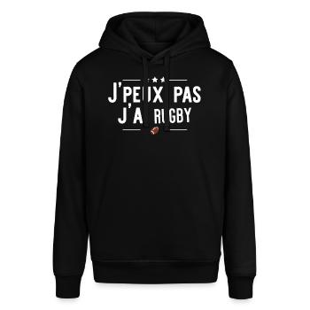 j'ai rugby cadeau - Sweat à capuche SOUNDER Stanley/Stella Unisexe - noir - Devant - Alina (178cm) & Michal (187cm)