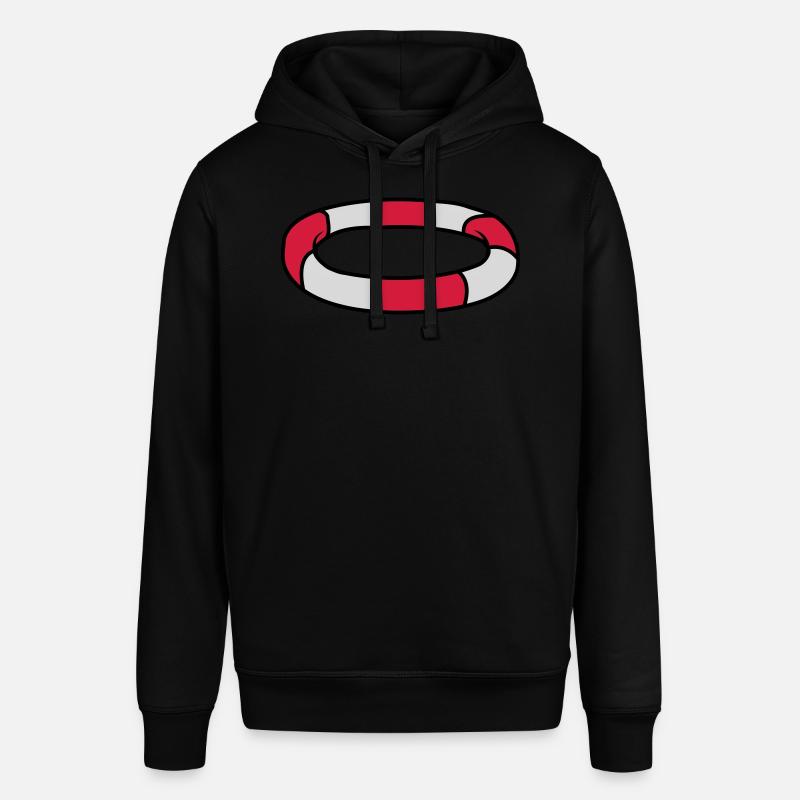 Conception du logo Lifebuoy - Sweat à capuche SOUNDER Stanley/Stella Unisexe - noir