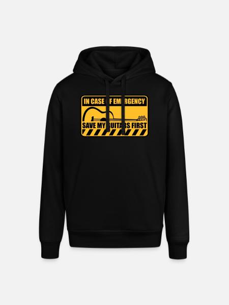 Save My Guitars First - Stanley/Stella SOUNDER Unisex Hoodie - black