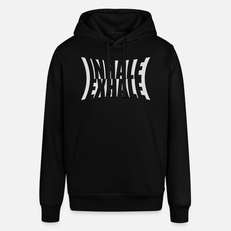 Inspirez expirez Yoga citation - Sweat à capuche SOUNDER Stanley/Stella Unisexe - noir