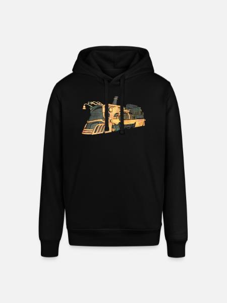 Steampunk Dampflokomotive - Stanley/Stella Unisex Hoodie SOUNDER - Schwarz
