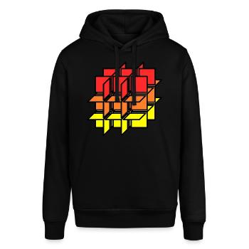 Dice House of Cards - Stanley/Stella SOUNDER Unisex Hoodie - black - Front - Alina (178cm) & Michal (187cm)
