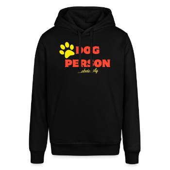 Dog Person - Stanley/Stella Unisex Hoodie SOUNDER - Schwarz - Vorne - Alina (178cm) & Michal (187cm)