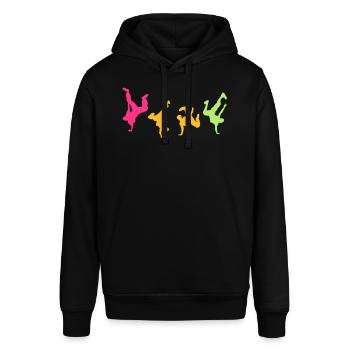 Break Dance Hip-Hop-danseur16 - Stanley/Stella Unisex Hoodie SOUNDER - Schwarz - Vorne - Alina (178cm) & Michal (187cm)