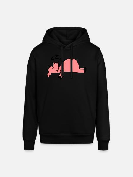Sleeping Pig - Stanley/Stella SOUNDER Unisex Hoodie - black