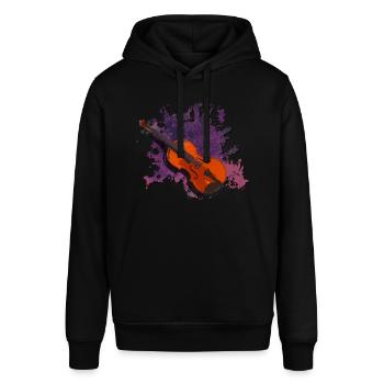 violin - Stanley/Stella SOUNDER Unisex Hoodie - black - Front - Alina (178cm) & Michal (187cm)