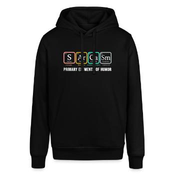 Sarcasm Shirt SArCaSm Primäre Elemente des Humors - Stanley/Stella Unisex Hoodie SOUNDER - Schwarz - Vorne - Alina (178cm) & Michal (187cm)