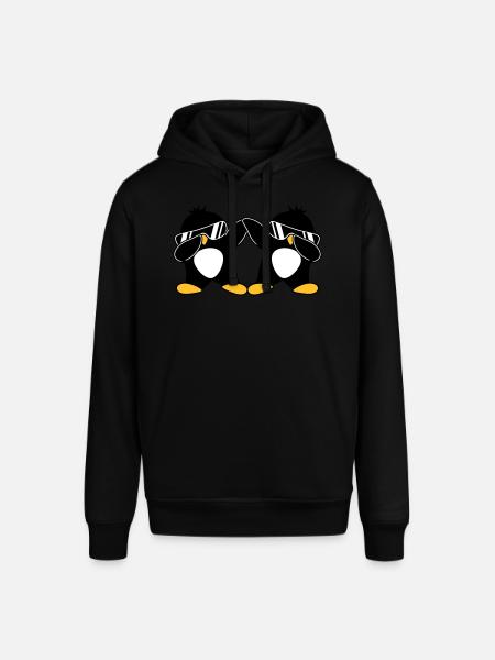 2 Pingouins Dab - Sweat à capuche SOUNDER Stanley/Stella Unisexe - noir
