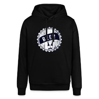 beer - Stanley/Stella SOUNDER Unisex Hoodie - black - Front - Alina (178cm) & Michal (187cm)