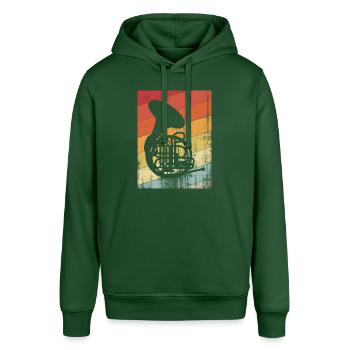Waldhorn - Stanley/Stella Unisex Hoodie SOUNDER - Flaschengrün - Vorne - Alina (178cm) & Michal (187cm)