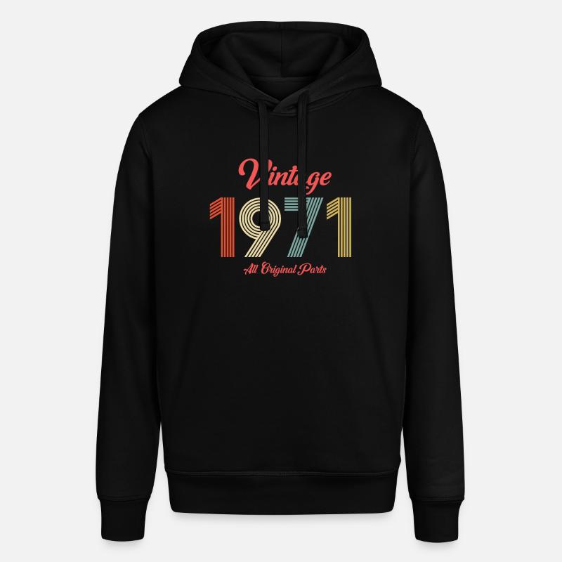 1971 - Sweat à capuche SOUNDER Stanley/Stella Unisexe - noir