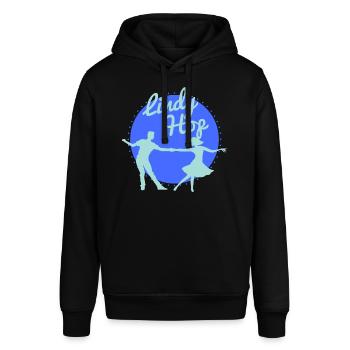 Lindy Hop | Swing | Swing Musik | Geschenkidee - Stanley/Stella Unisex Hoodie SOUNDER - Schwarz - Vorne - Alina (178cm) & Michal (187cm)