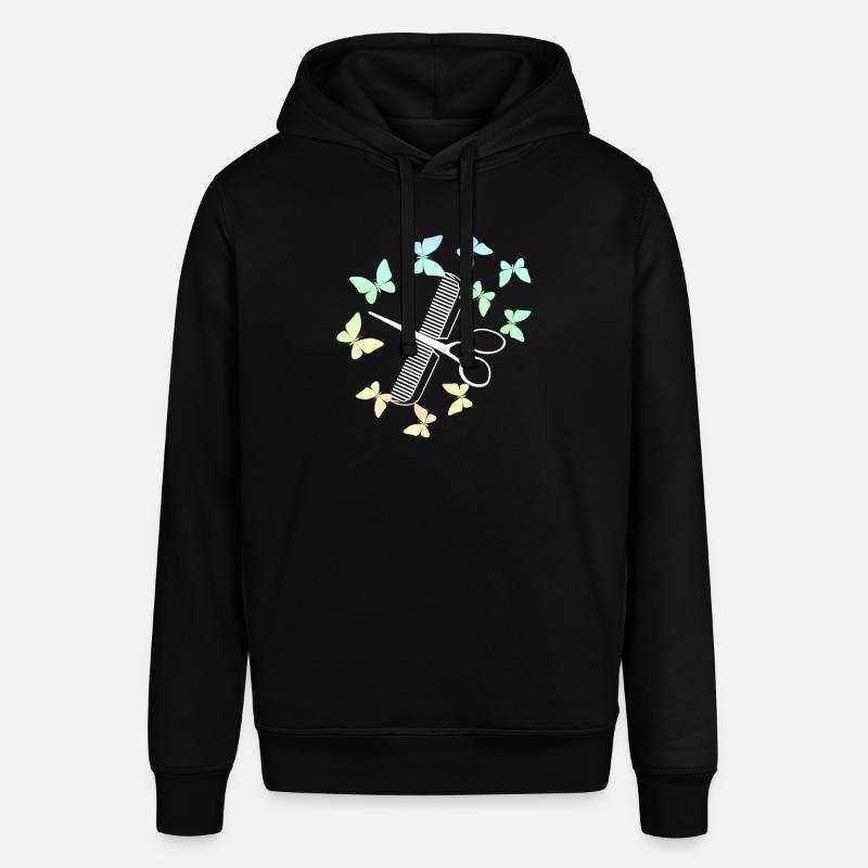 Firseur coiffeuse Ciseaux papillons - Sweat à capuche SOUNDER Stanley/Stella Unisexe - noir