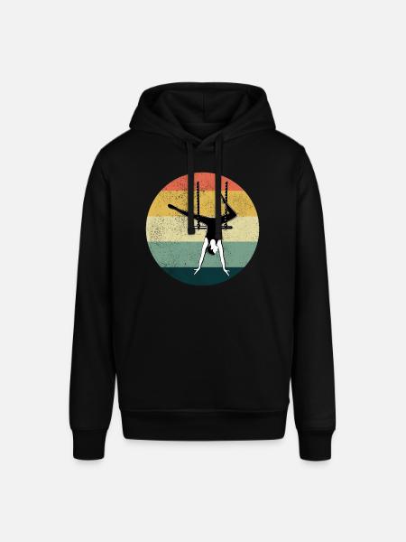 Static Trapeze Artist Circus Gymnastics Vintage - Stanley/Stella SOUNDER Unisex Hoodie - black