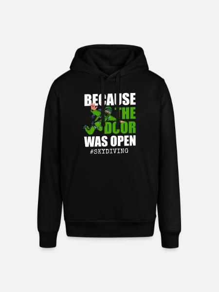Skidiving Parasailing Airplane Free Fall - Stanley/Stella SOUNDER Unisex Hoodie - black