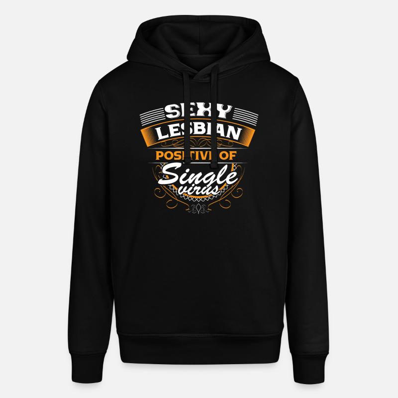 Lesbisch Single LGBT Partnerschaft Geschenkidee - Stanley/Stella Unisex Hoodie SOUNDER - Schwarz
