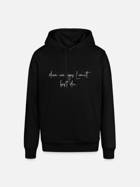 Dein einziges Limit bist du - Stanley/Stella Unisex Hoodie SOUNDER - Schwarz