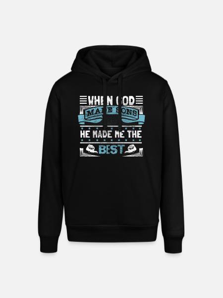 Best Son Father Gift - Stanley/Stella SOUNDER Unisex Hoodie - black