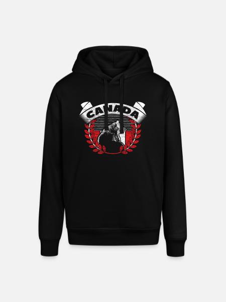 Canada Elk Country of birth - Stanley/Stella SOUNDER Unisex Hoodie - black