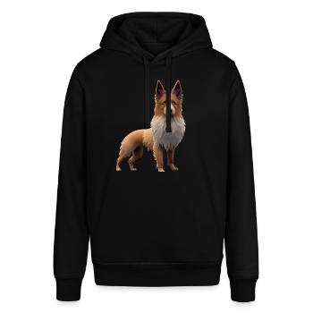 Belgian Shepherd Dog - Stanley/Stella SOUNDER Unisex Hoodie - black - Front - Alina (178cm) & Michal (187cm)
