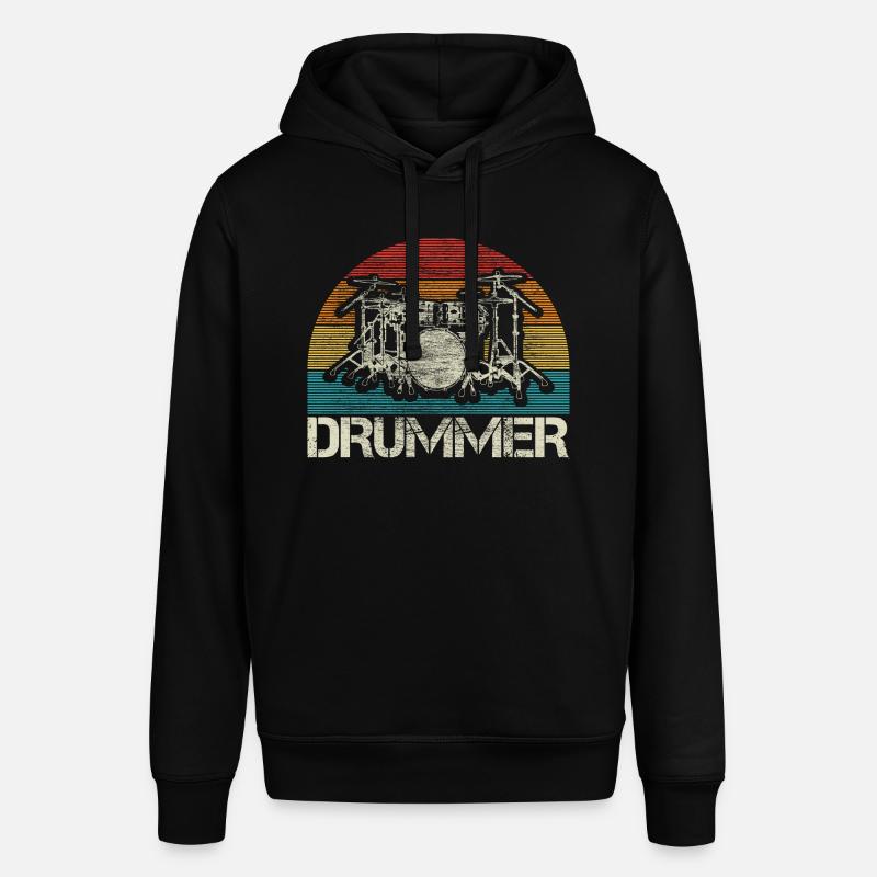 Drums Drummer Gift - Sweat à capuche SOUNDER Stanley/Stella Unisexe - noir