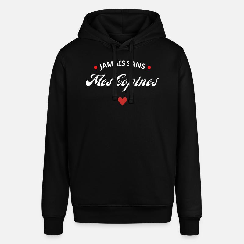 Jamais sans mes copines - Sweat à capuche SOUNDER Stanley/Stella Unisexe - noir