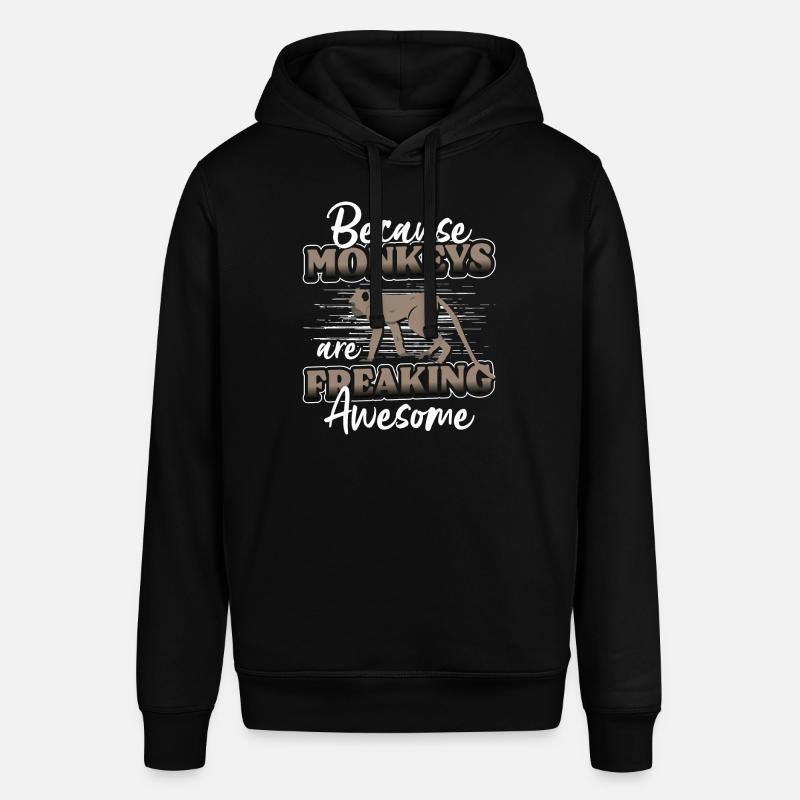Monkey Monkey Ape Silly - Stanley/Stella SOUNDER Unisex Hoodie - black