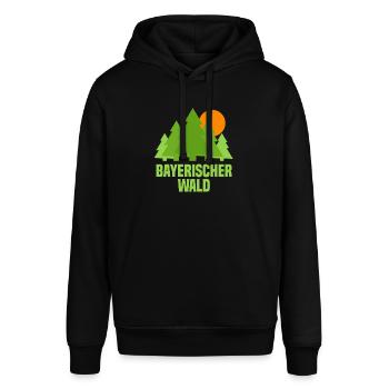 Bayrischer Wald - Stanley/Stella Unisex Hoodie SOUNDER - Schwarz - Vorne - Alina (178cm) & Michal (187cm)