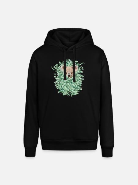 Koala Bear in Eukalyptuswald - Stanley/Stella Unisex Hoodie SOUNDER - Schwarz
