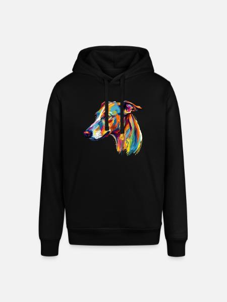 Buntes Whippet - Stanley/Stella Unisex Hoodie SOUNDER - Schwarz