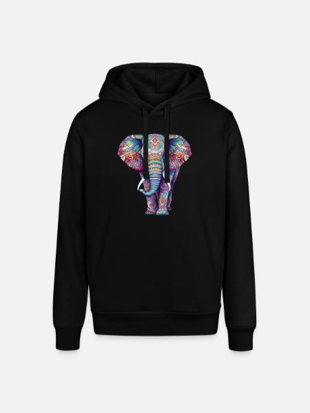 Elefant - Stanley/Stella Unisex Hoodie SOUNDER - Schwarz