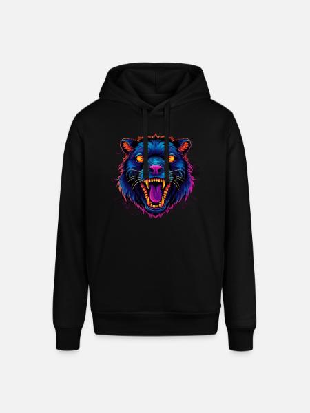 Screaming animal - Stanley/Stella SOUNDER Unisex Hoodie - black