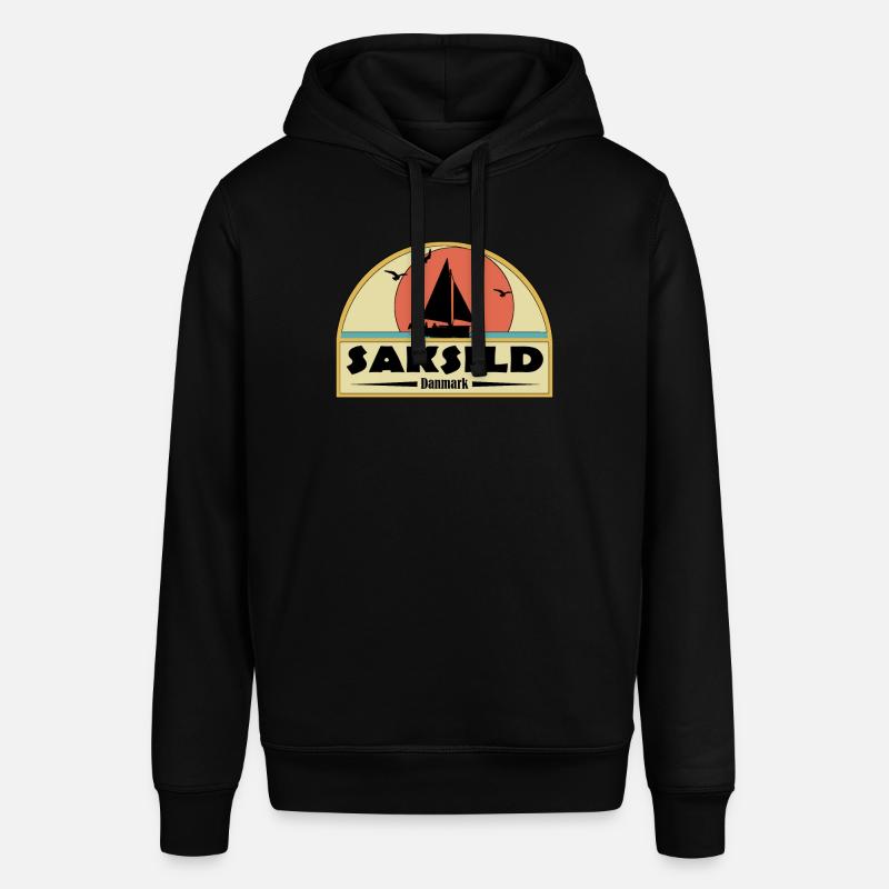 Saksild, Danemark - Sweat à capuche SOUNDER Stanley/Stella Unisexe - noir