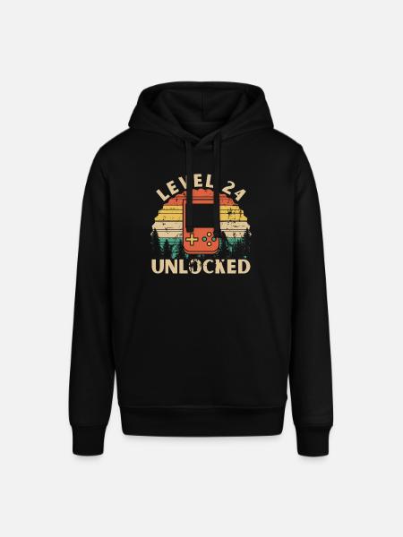 Level 24 Unlocked - Stanley/Stella SOUNDER Unisex Hoodie - black
