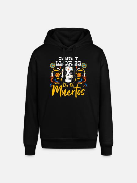 Mexico Muertos Flowers - Stanley/Stella SOUNDER Unisex Hoodie - black