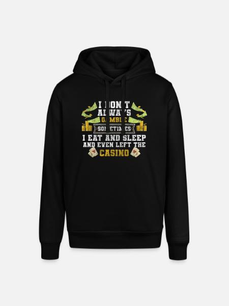 Card Player Double Head Poker - Stanley/Stella SOUNDER Unisex Hoodie - black