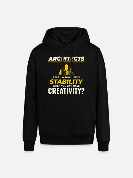 🏰 Architects: Embrace Creativity over Stability! - Stanley/Stella SOUNDER Unisex Hoodie - black