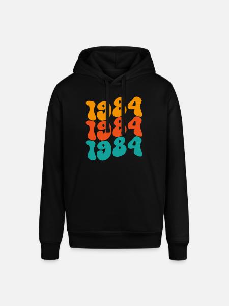 1984 40th Birthday - Stanley/Stella SOUNDER Unisex Hoodie - black