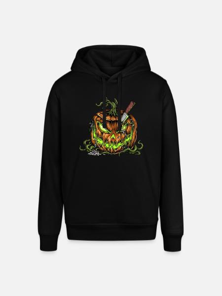 Evil Halloween Pumpkin - Stanley/Stella SOUNDER Unisex Hoodie - black