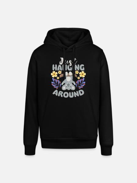 Eucalyptus Fluffy Marsupial Outback - Stanley/Stella SOUNDER Unisex Hoodie - black