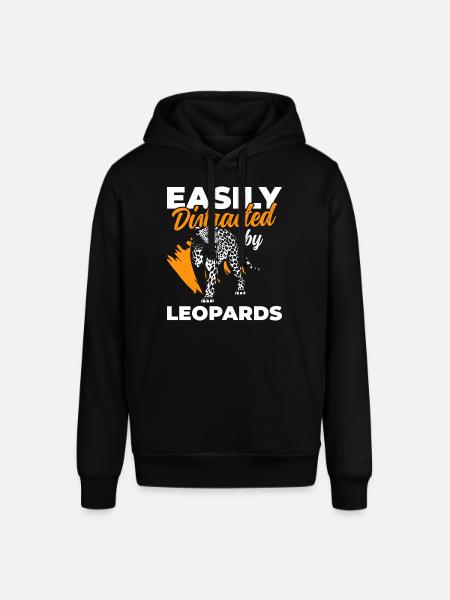 Leopard Jagd Großkatze Tier - Stanley/Stella Unisex Hoodie SOUNDER - Schwarz