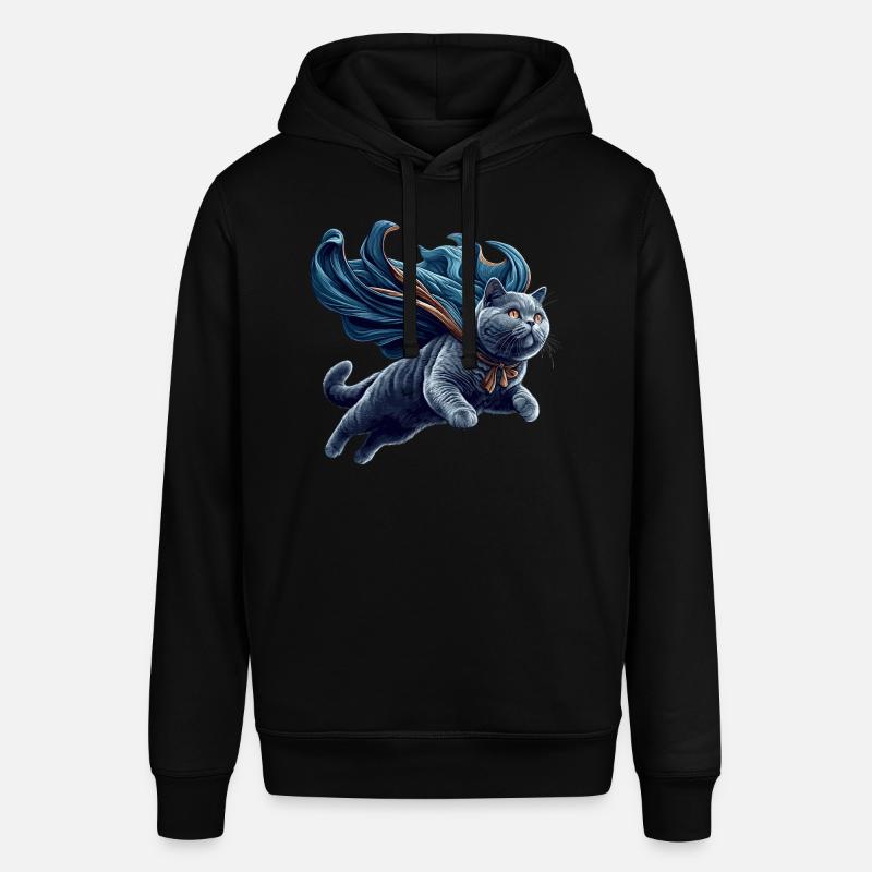 Super Chat BKH Bleu Cadeau - Sweat à capuche SOUNDER Stanley/Stella Unisexe - noir