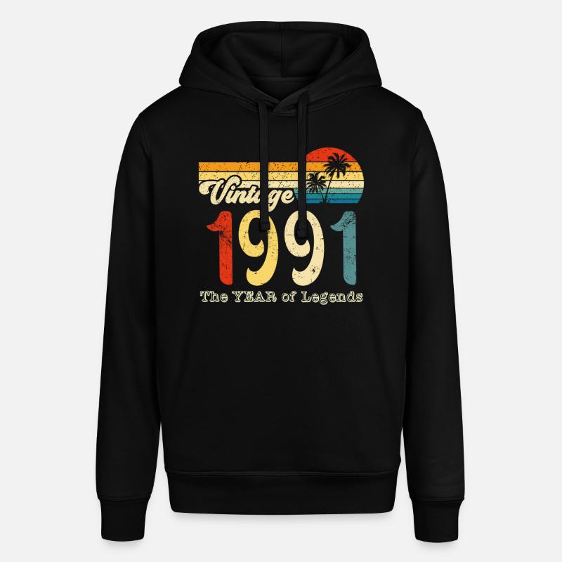 Millésime 1991 - Sweat à capuche SOUNDER Stanley/Stella Unisexe - noir