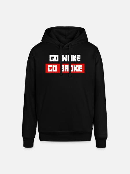 Go Woke Go Broke - Stanley/Stella SOUNDER Unisex Hoodie - black
