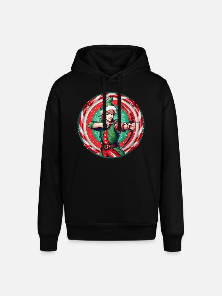 Weihnachtself Bogenschießen - Stanley/Stella Unisex Hoodie SOUNDER - Schwarz
