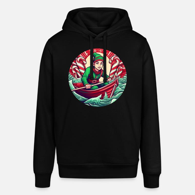 Aviron de lutin de Noël - Sweat à capuche SOUNDER Stanley/Stella Unisexe - noir