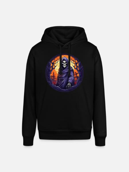 Gruseliges Halloween-partykostüm Sensenmann - Stanley/Stella SOUNDER Unisex Hoodie - black